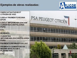 Cubierta factoría PSA PUEGEOT CITROEN de Vigo (Galicia)